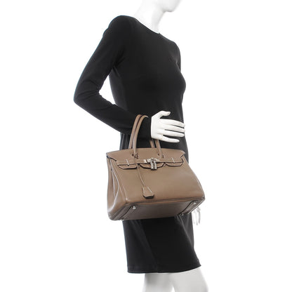 Hermes Togo Birkin 30 Etoupe 2 of 32