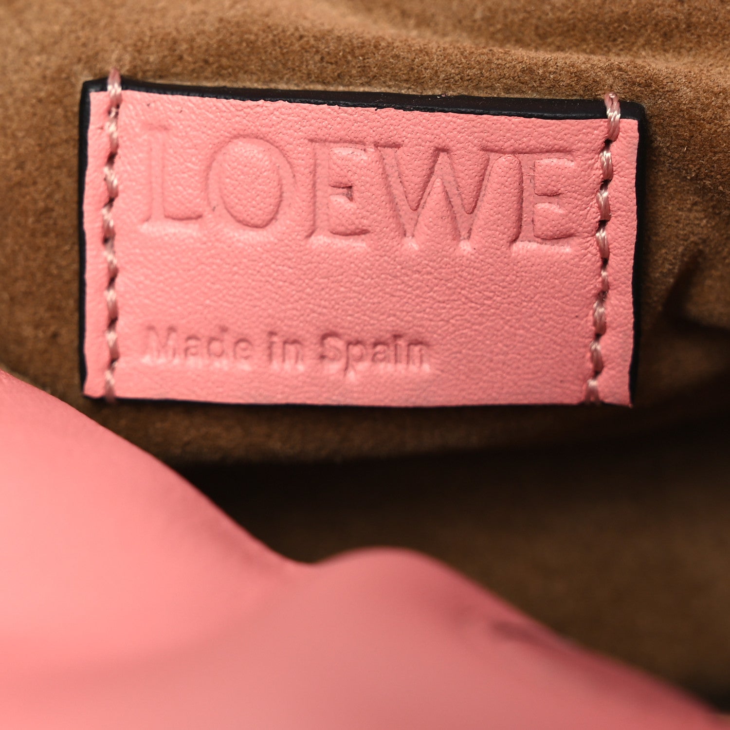 Loewe Calfskin Nano Flamenco Knot Clutch Warm Blossom 6 of 10