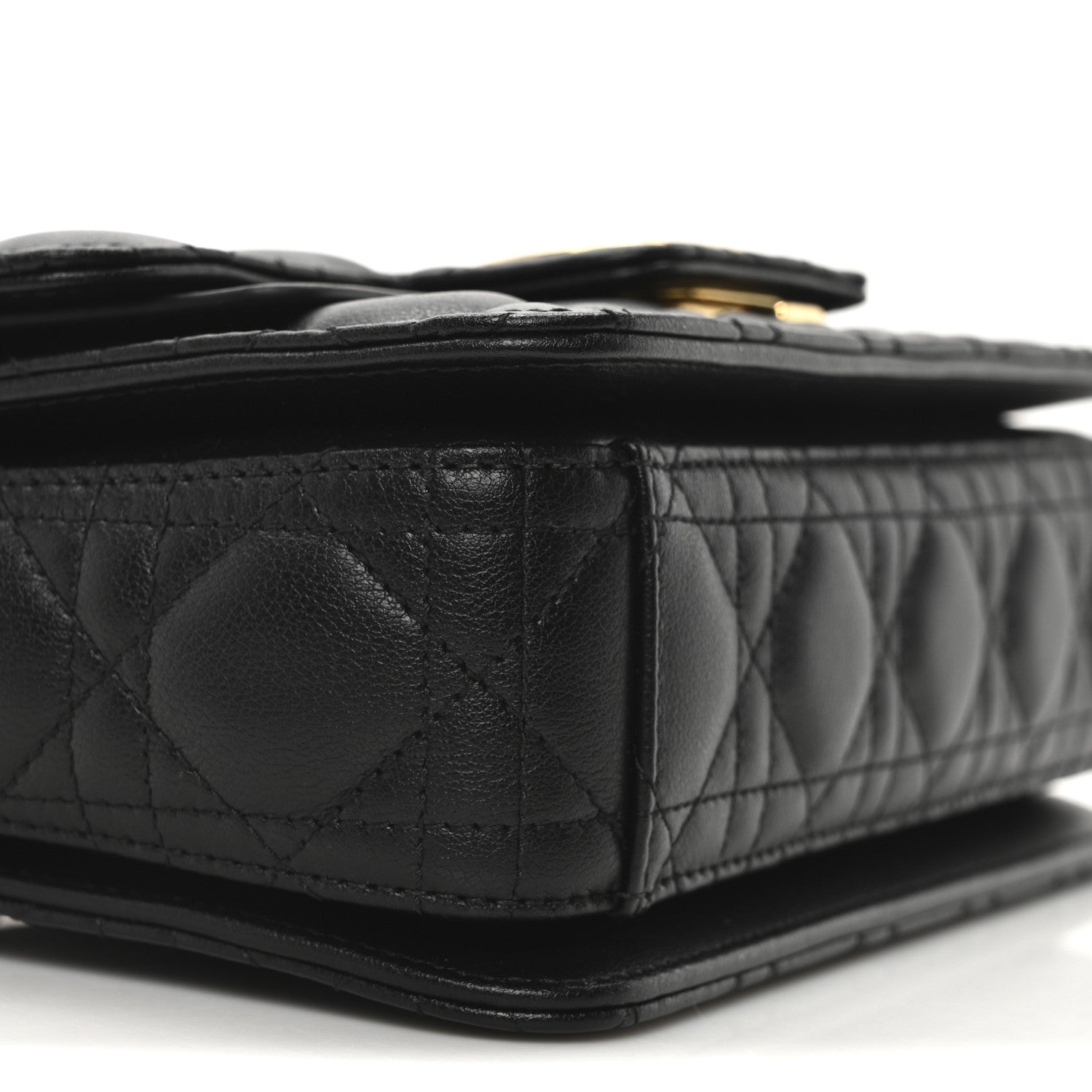 Christian Dior Calfskin Cannage Small Dior Jolie Top Handle Black 9 of 11