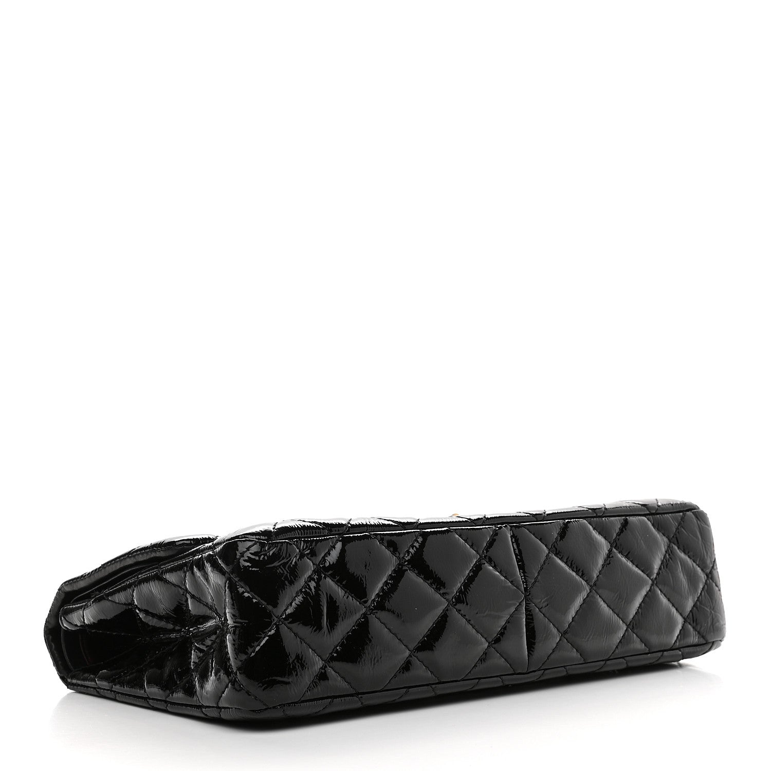 Chanel Distressed Patent Quilted 2.55 Reissue 227 Flap Black 4 of 9