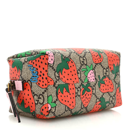 Gucci GG Supreme Monogram Strawberry Cosmetic Case 4 of 8