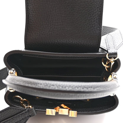 Louis Vuitton Taurillon Mini Capucines Black 5 of 9