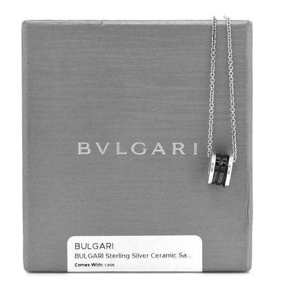 Bulgari Sterling Silver Ceramic Save The Children Pendant Necklace 7 of 8