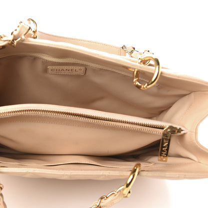 Chanel Caviar Quilted Grand Shopping Tote GST Beige 5 of 15