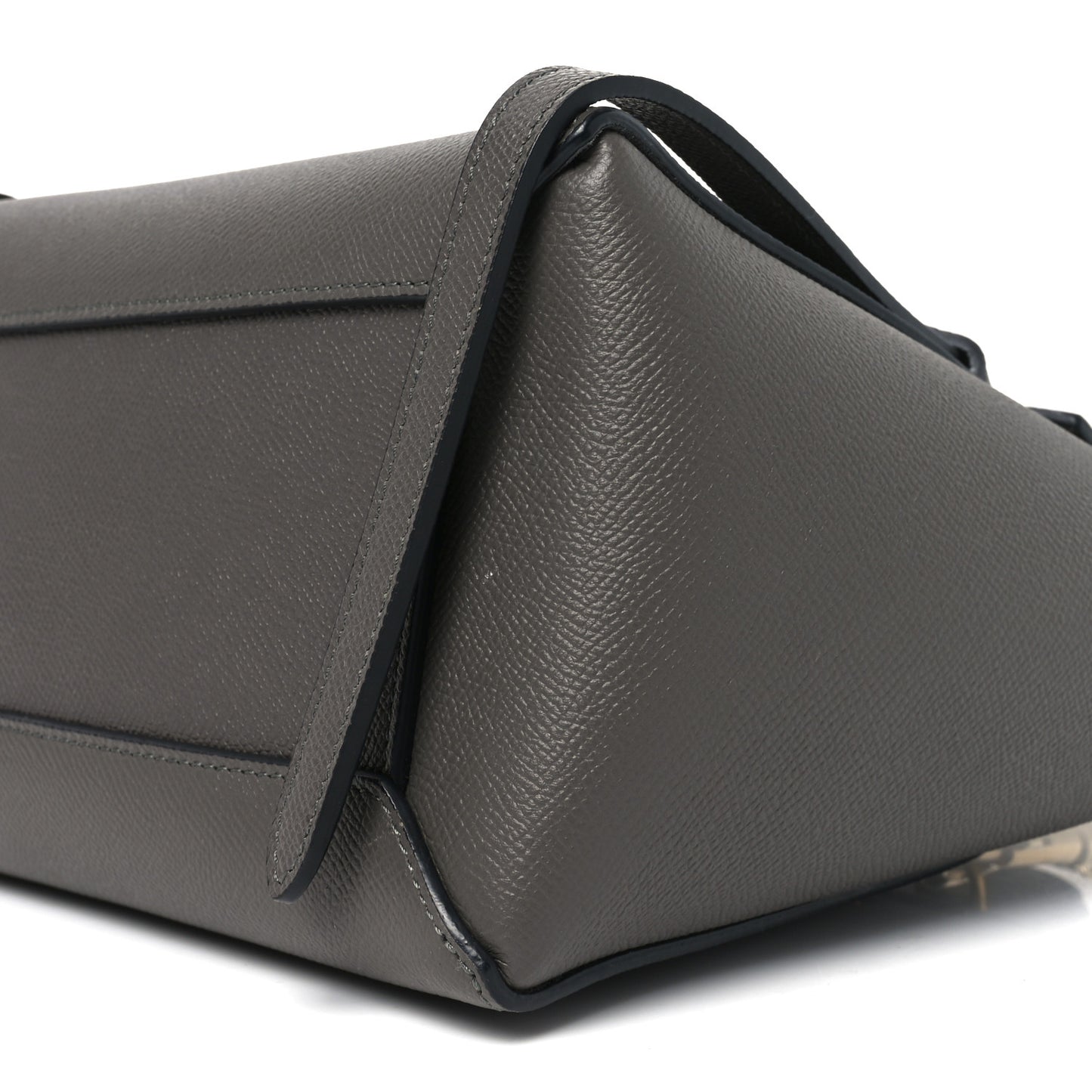 Grained Calfskin Micro Belt Bag Grey