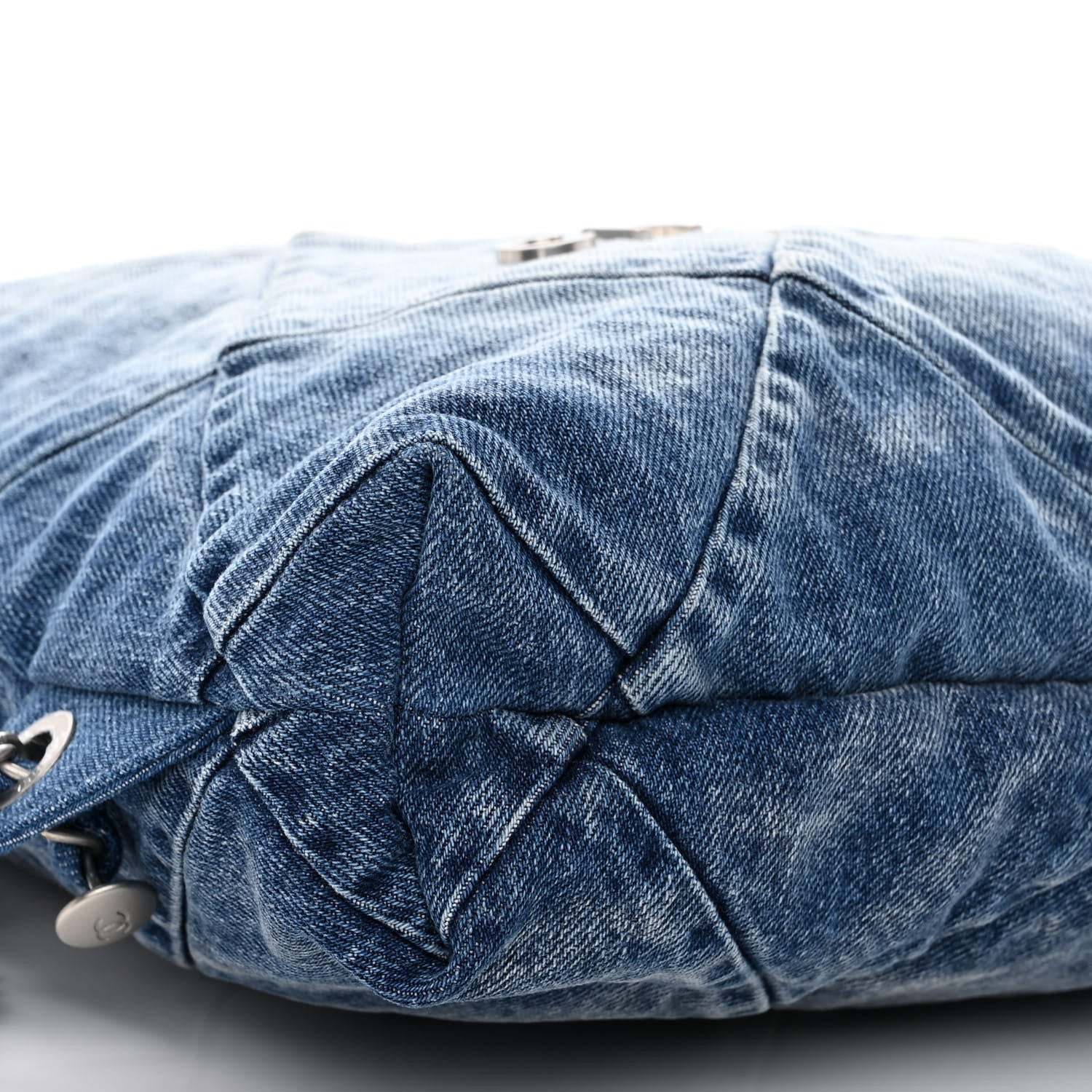 Chanel Denim Quilted Chanel 22 Backpack Blue 9 of 10
