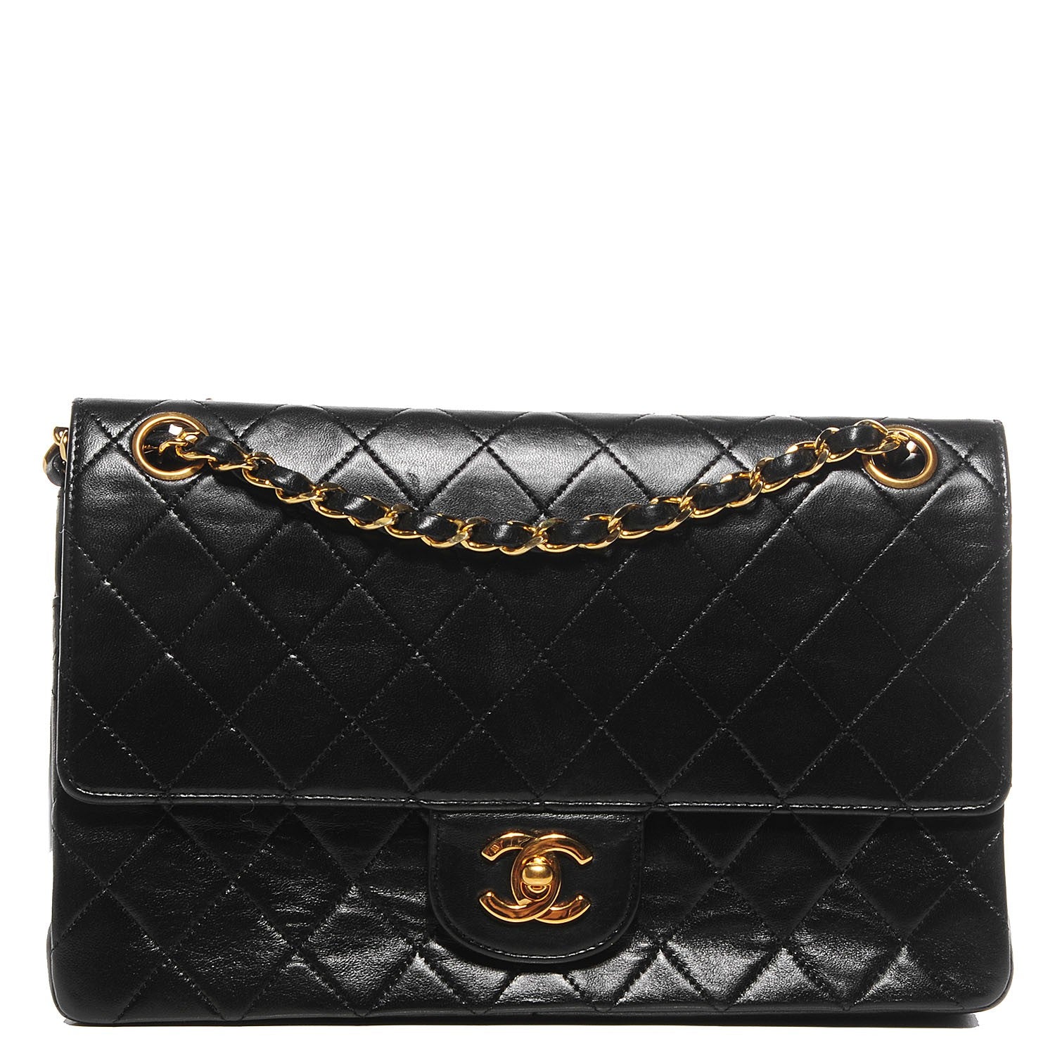 Chanel Lambskin Medium Double Flap Black 1 of 8