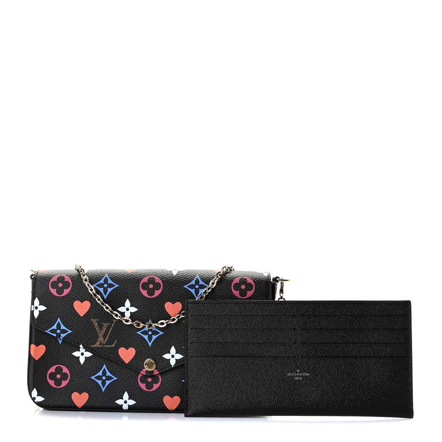 Game On Felicie Chain Wallet Black