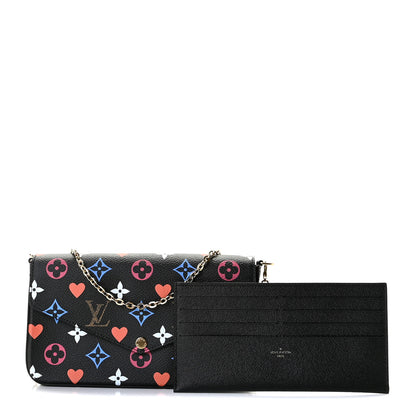 Louis Vuitton Game On Felicie Chain Wallet Black 9 of 9