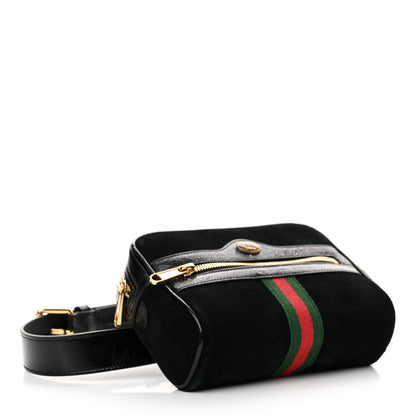 Gucci Suede Small Ophidia Belt Bag 85 34 Black 4 of 10