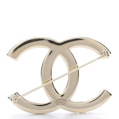 Chanel Pearl Crystal Bright Young Thing CC Brooch Gold 3 of 5