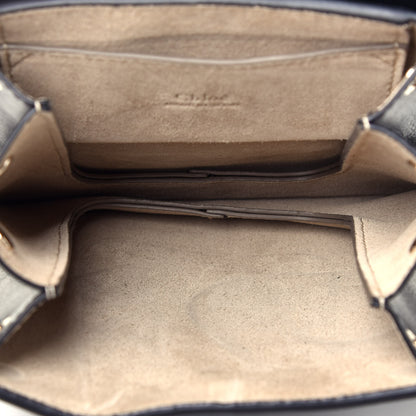 Chloe Suede Calfskin Mini Faye Bracelet Bag Black 5 of 9