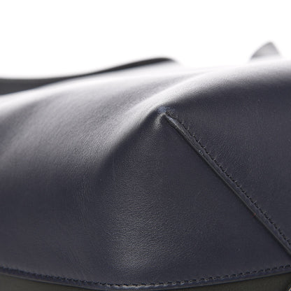 Celine Shiny Smooth Calfskin Small Twisted Cabas Navy Dark Green 8 of 13
