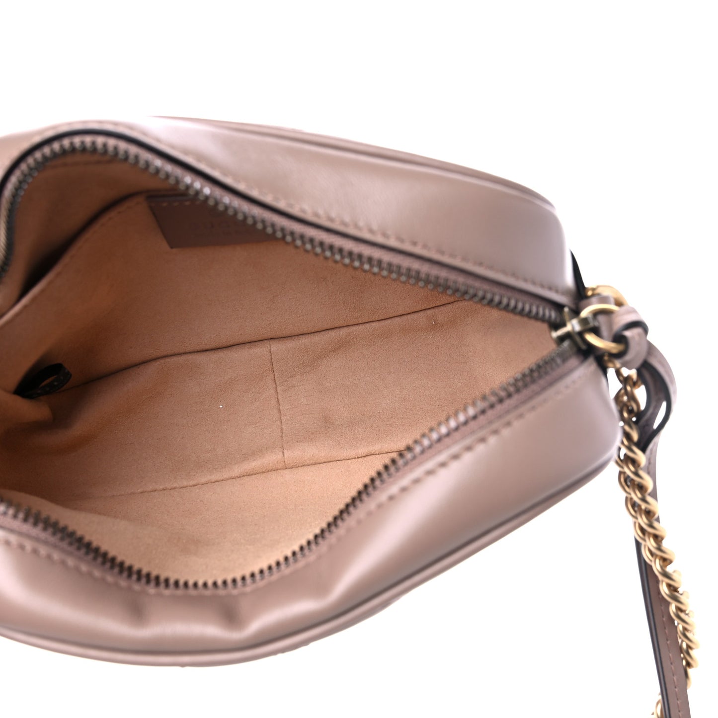 Calfskin Matelasse Mini GG Marmont Chain Shoulder Bag Porcelain Rose