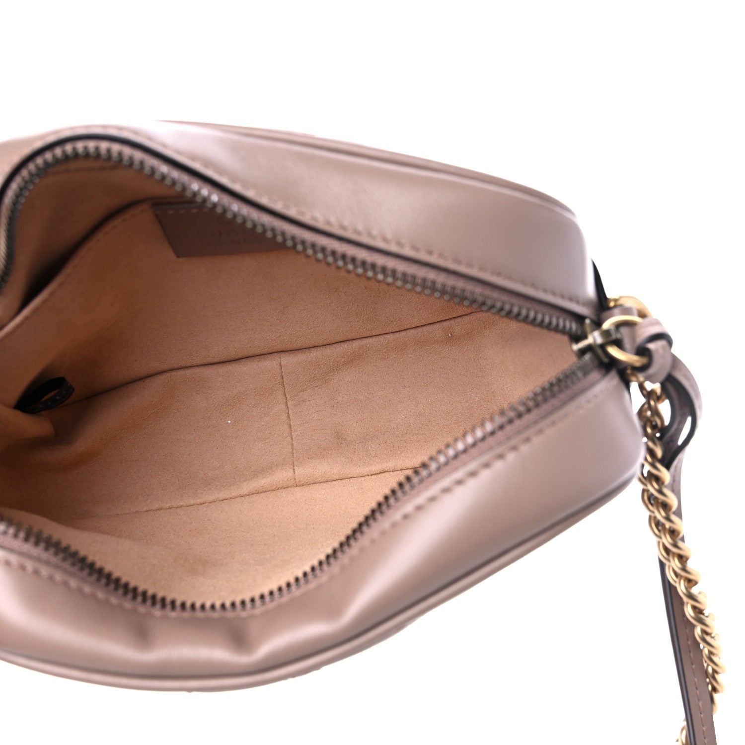 Gucci Calfskin Matelasse Mini GG Marmont Chain Shoulder Bag Porcelain Rose 5 of 10
