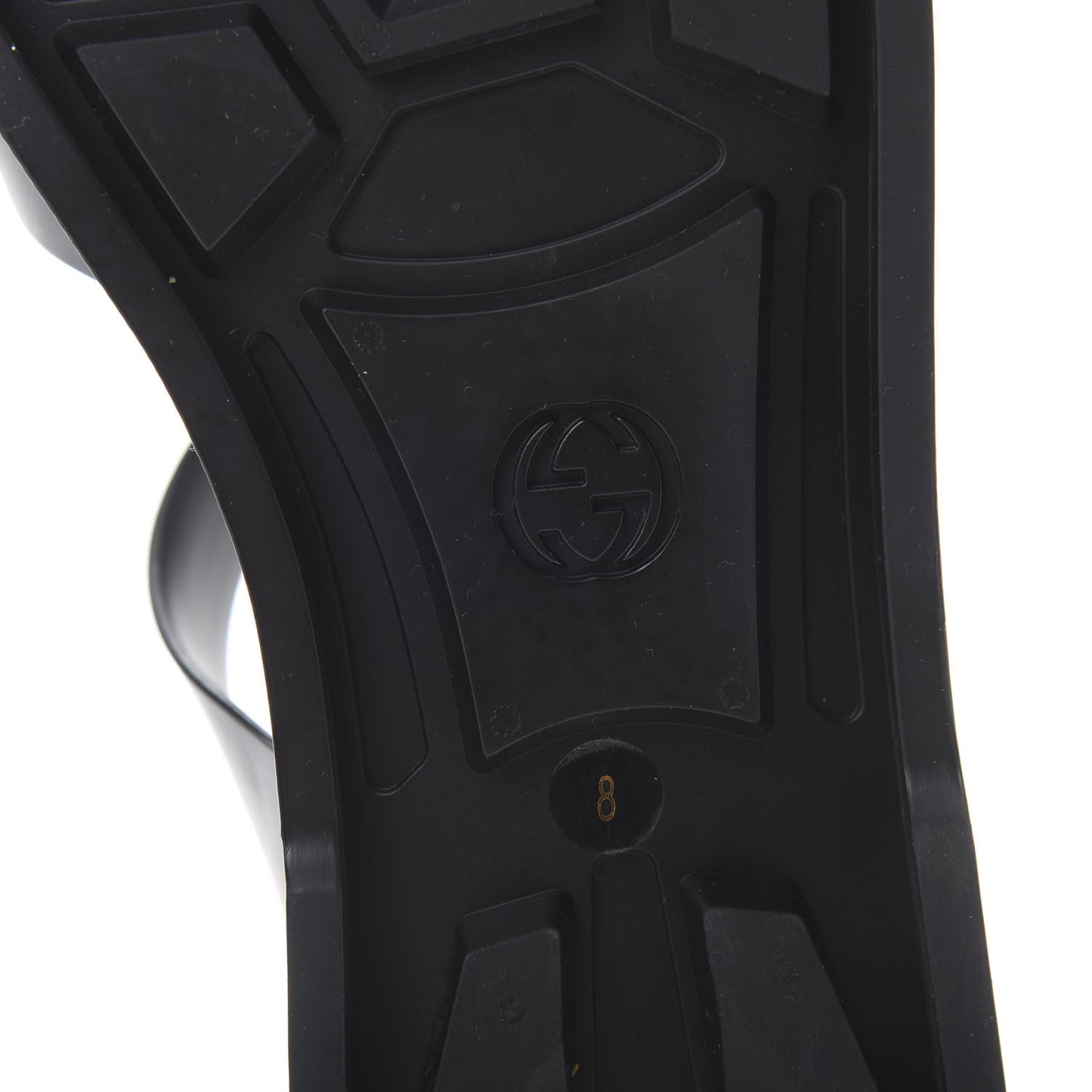 Rubber Mens Buckle Strap Sandals 8 Black
