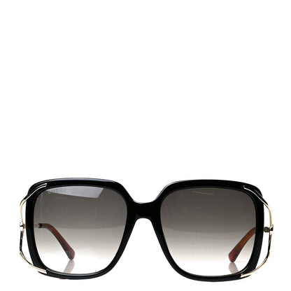Gucci Acetate Butterfly Sunglasses GG0647S Black White 2 of 5