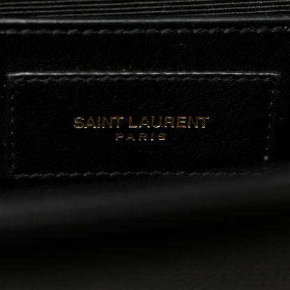 Saint Laurent Grain De Poudre Monogram Cassandre Clutch Black 7 of 9