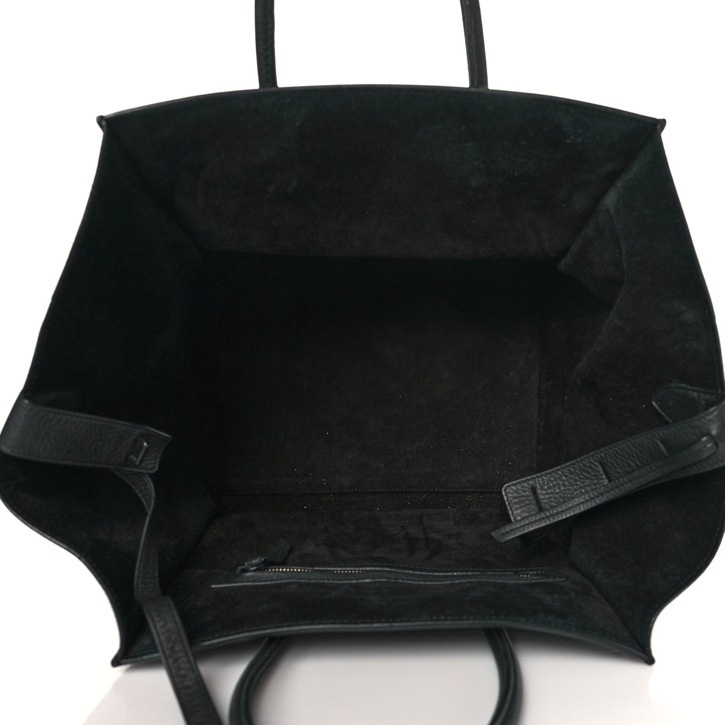 Grained Calfskin Medium Phantom Luggage Black