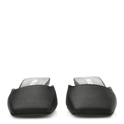 Prada Satin Modellerie Mules 35.5 Black 3 of 8