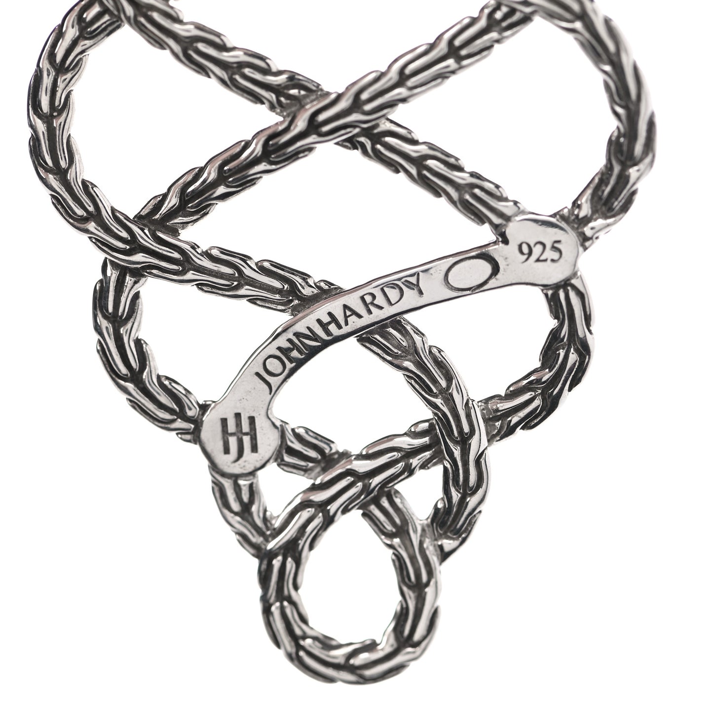 Sterling Silver Classic Chain Braided Drop Earrings