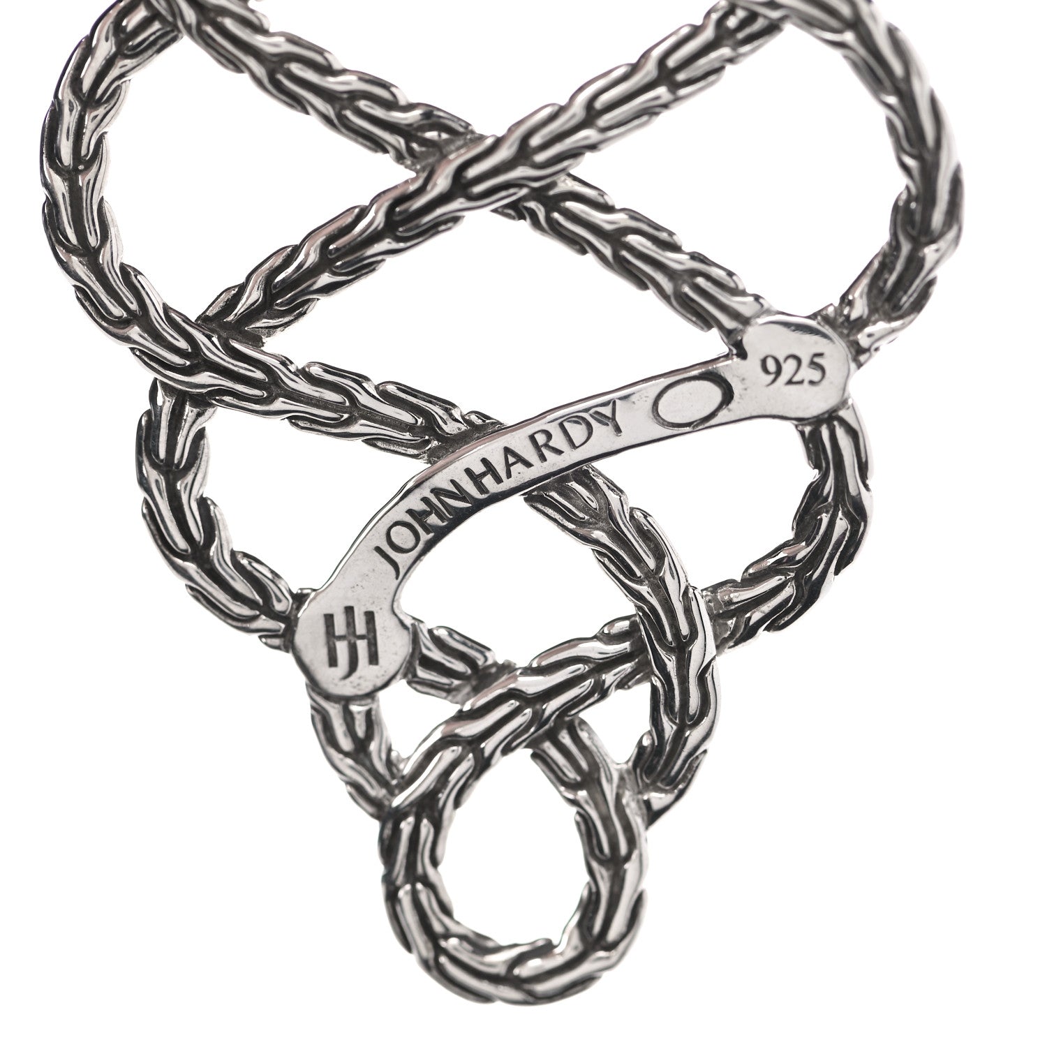 John Hardy Sterling Silver Classic Chain Braided Drop Earrings 4 of 4