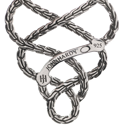 John Hardy Sterling Silver Classic Chain Braided Drop Earrings 4 of 4