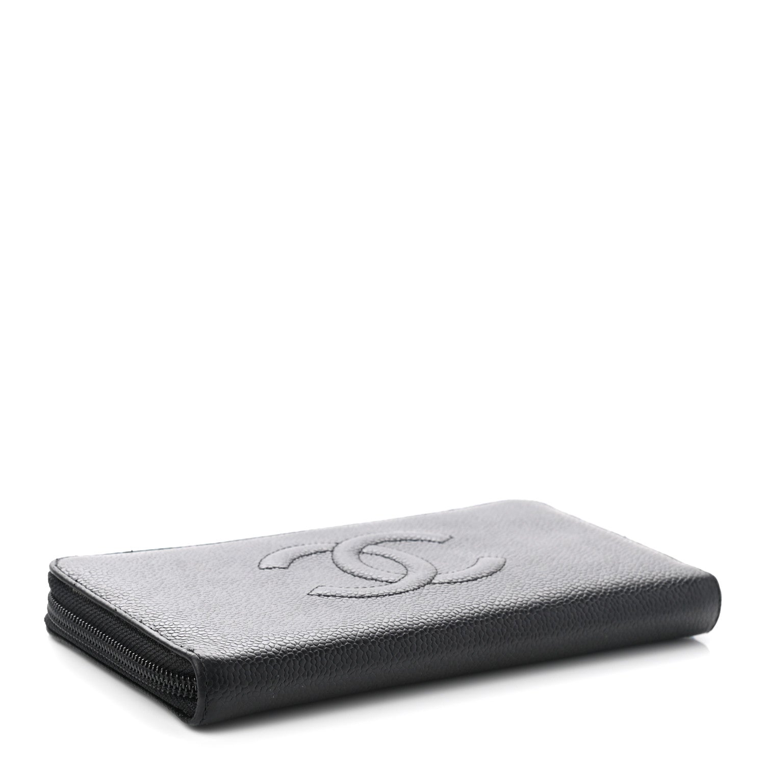 Chanel Caviar Large Timeless CC Zip Around Wallet Black 4 of 11