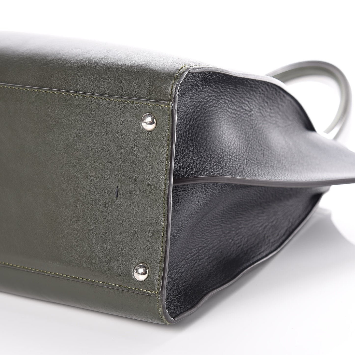 Vitello Large 3Jours Tote Verde Prato Blue Notte