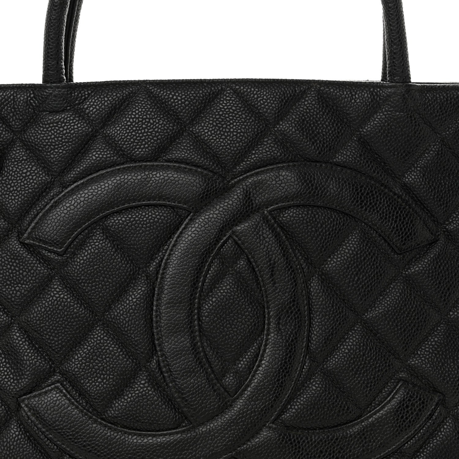 Chanel Caviar Quilted Medallion Tote Black 8 of 17
