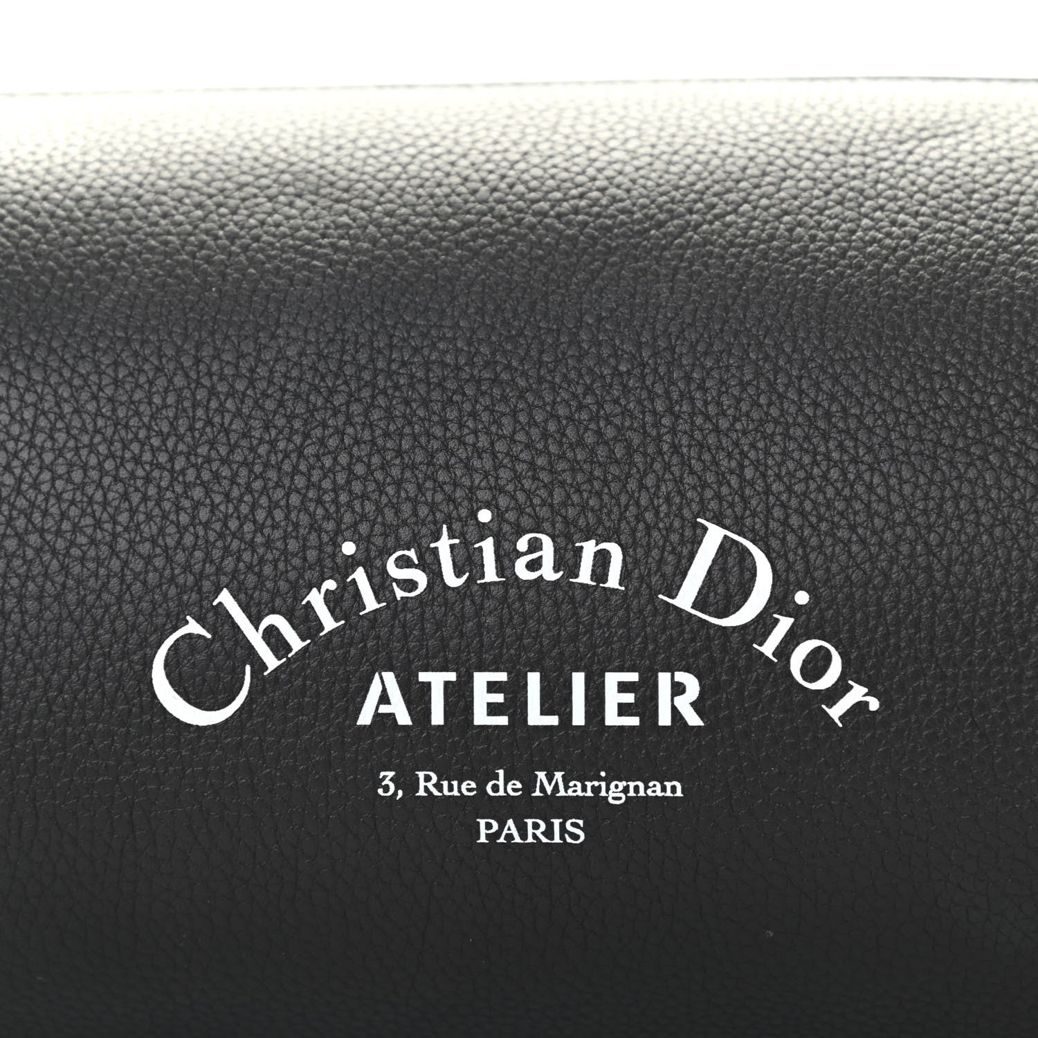 Christian Dior HOMME Grained Calfskin Mens Roller Pouch Black 6 of 10