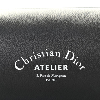 Christian Dior HOMME Grained Calfskin Mens Roller Pouch Black 6 of 10