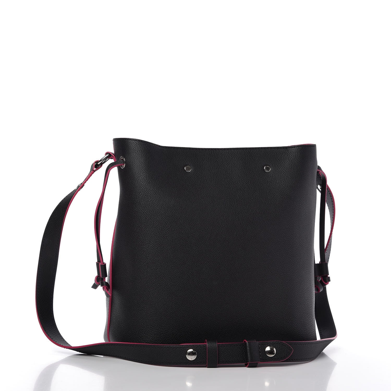 Louis Vuitton Calfskin Lockme Bucket Black 3 of 10