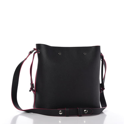 Louis Vuitton Calfskin Lockme Bucket Black 3 of 10