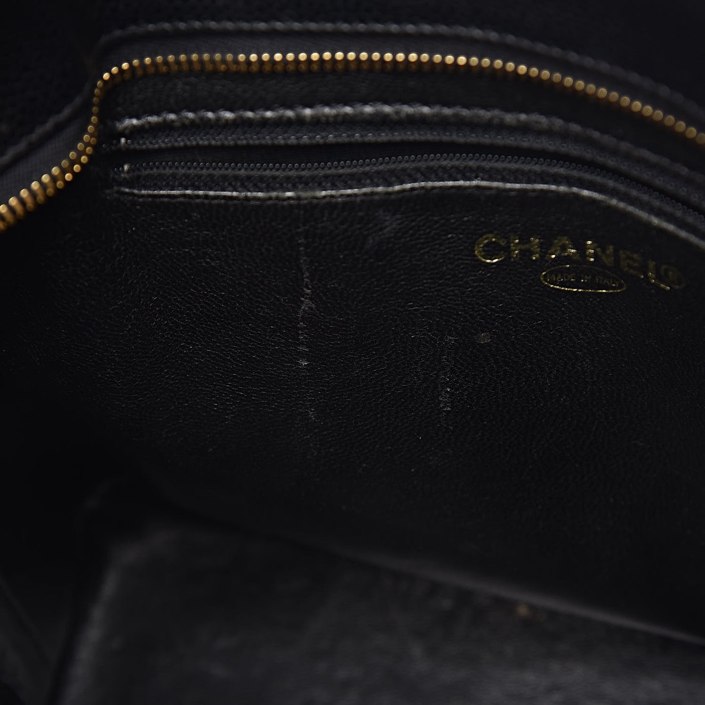 Caviar Quilted Medallion Tote Black