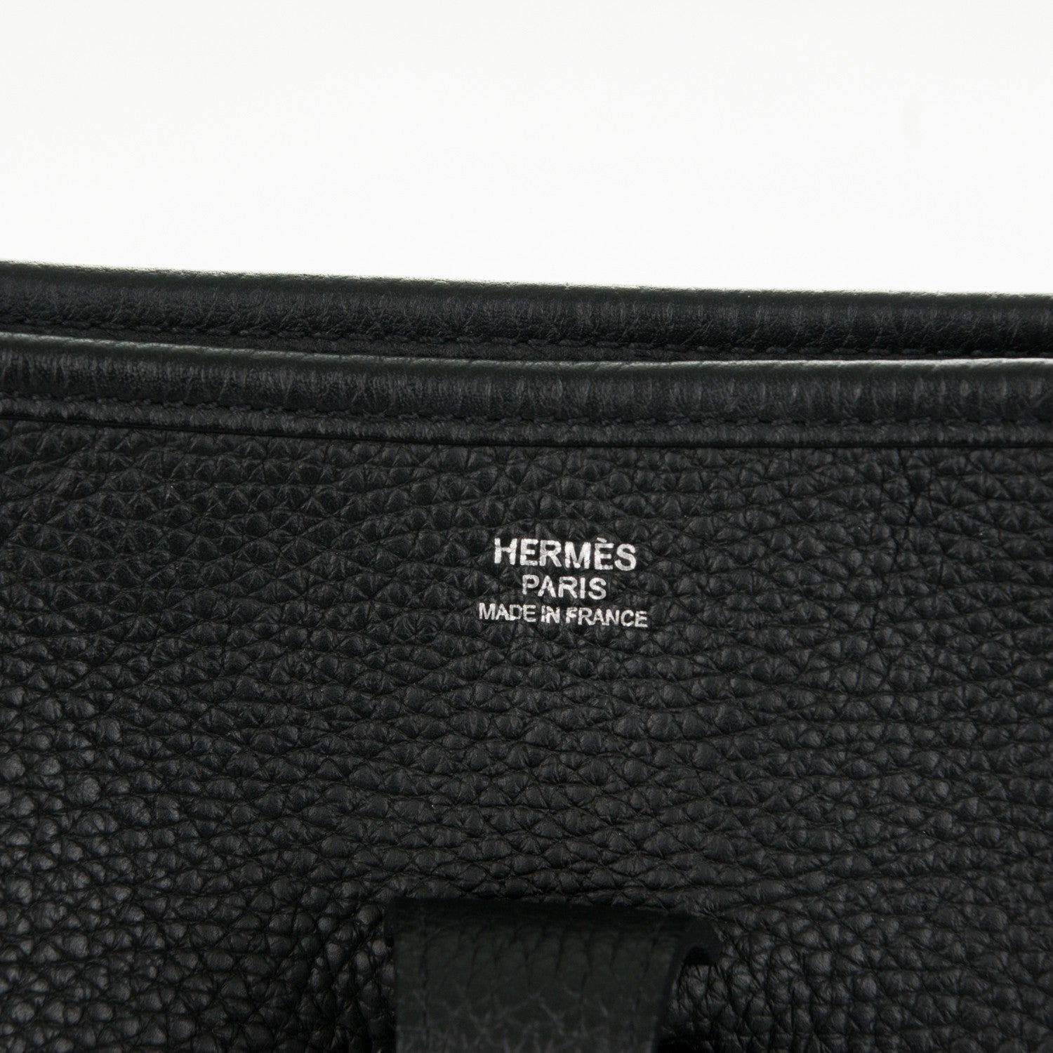 Hermes Taurillon Clemence Evelyne III GM Black 8 of 8