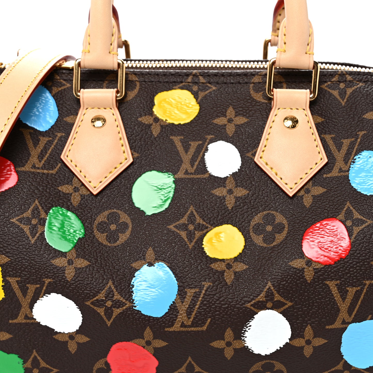LV X YK Monogram Speedy Bandouliere 25 Multicolor