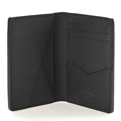 Louis Vuitton Millesime Calfskin Monogram Pocket Organizer Black 6 of 9