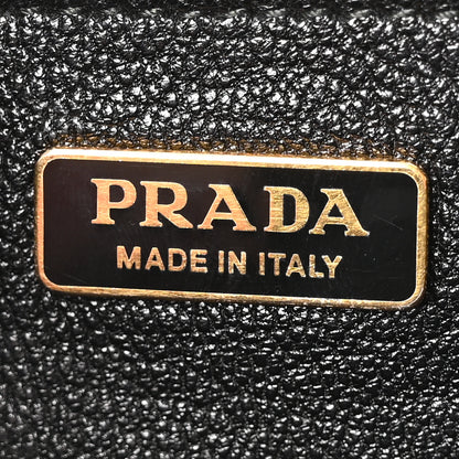 Prada City Calf Saffiano Cahier Bag Talco Black 6 of 9