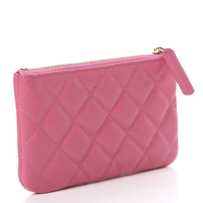 Chanel Caviar Quilted Small Cosmetic Case Pink 3 of 9