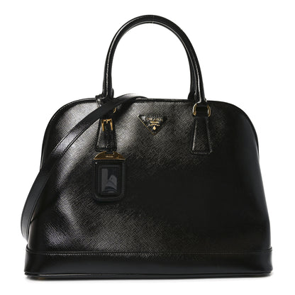 Prada Saffiano Vernice Medium Open Promenade Tote Black 1 of 9