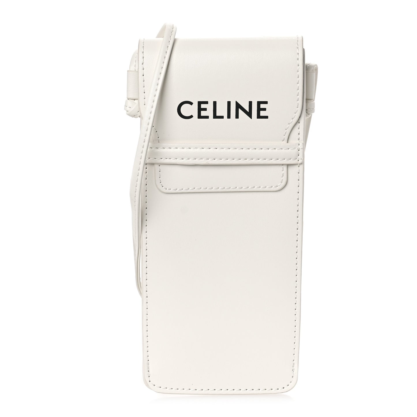 Smooth Calfskin Sunglasses Pouch White