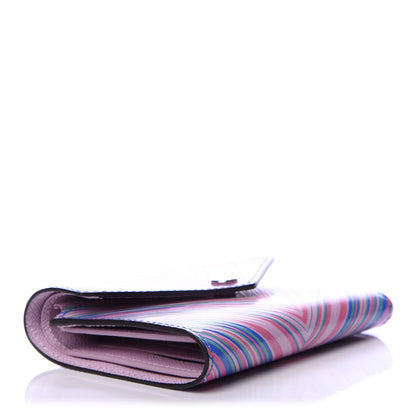 Louis Vuitton Epi Tropical Victorine Wallet Blue Rose 4 of 7