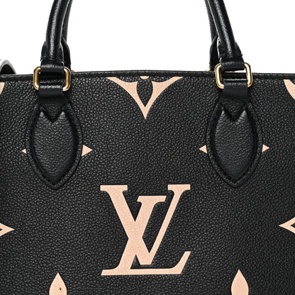 Louis Vuitton Empreinte Monogram Giant Onthego PM Black Beige 7 of 10