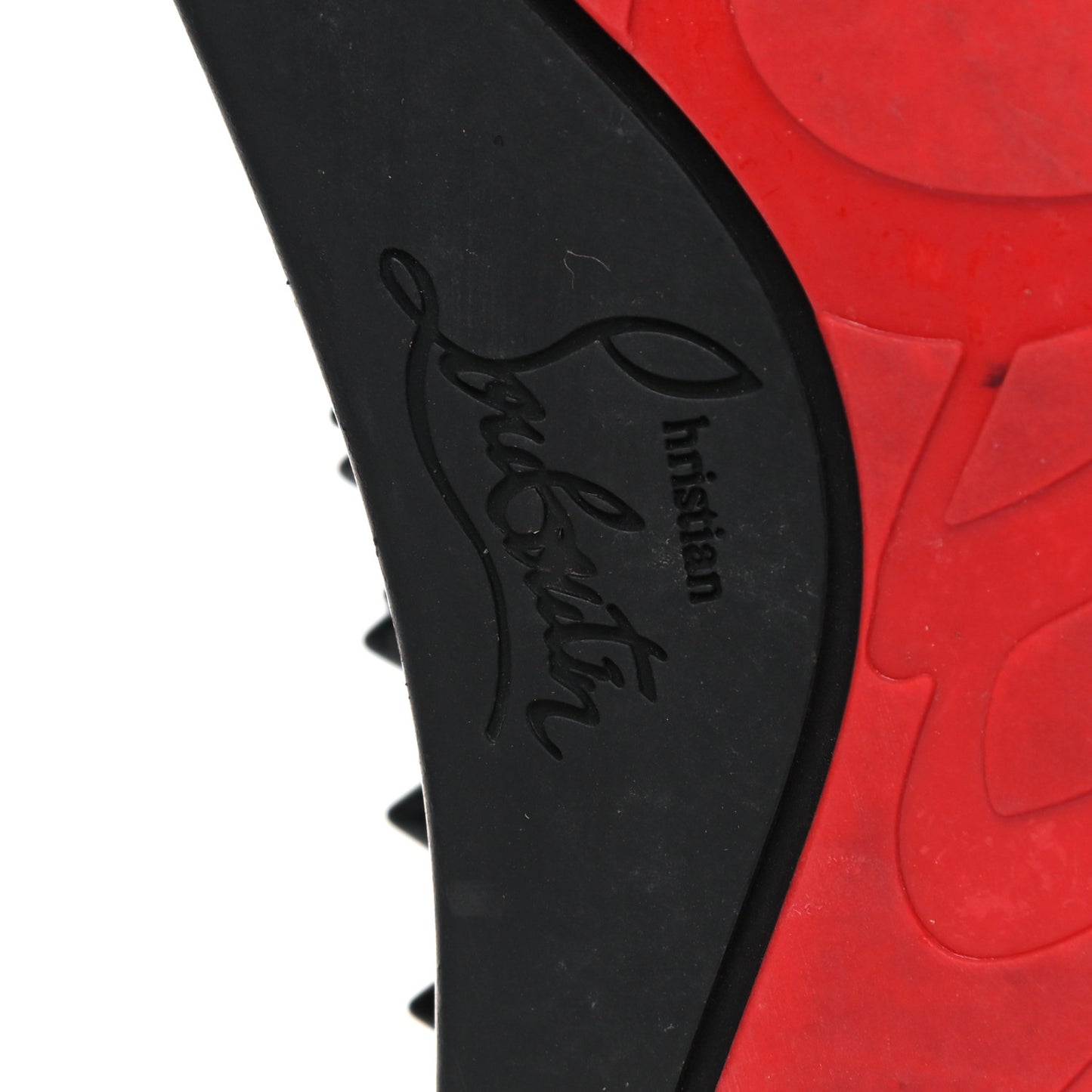 Veau Velours Spikes Mens Roller Boat Flat 43.5 Black