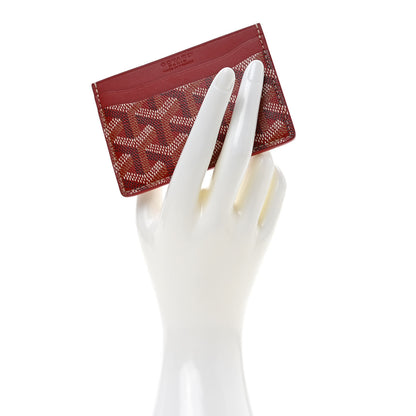 Goyard Goyardine Saint Sulpice Card Holder Red 2 of 6