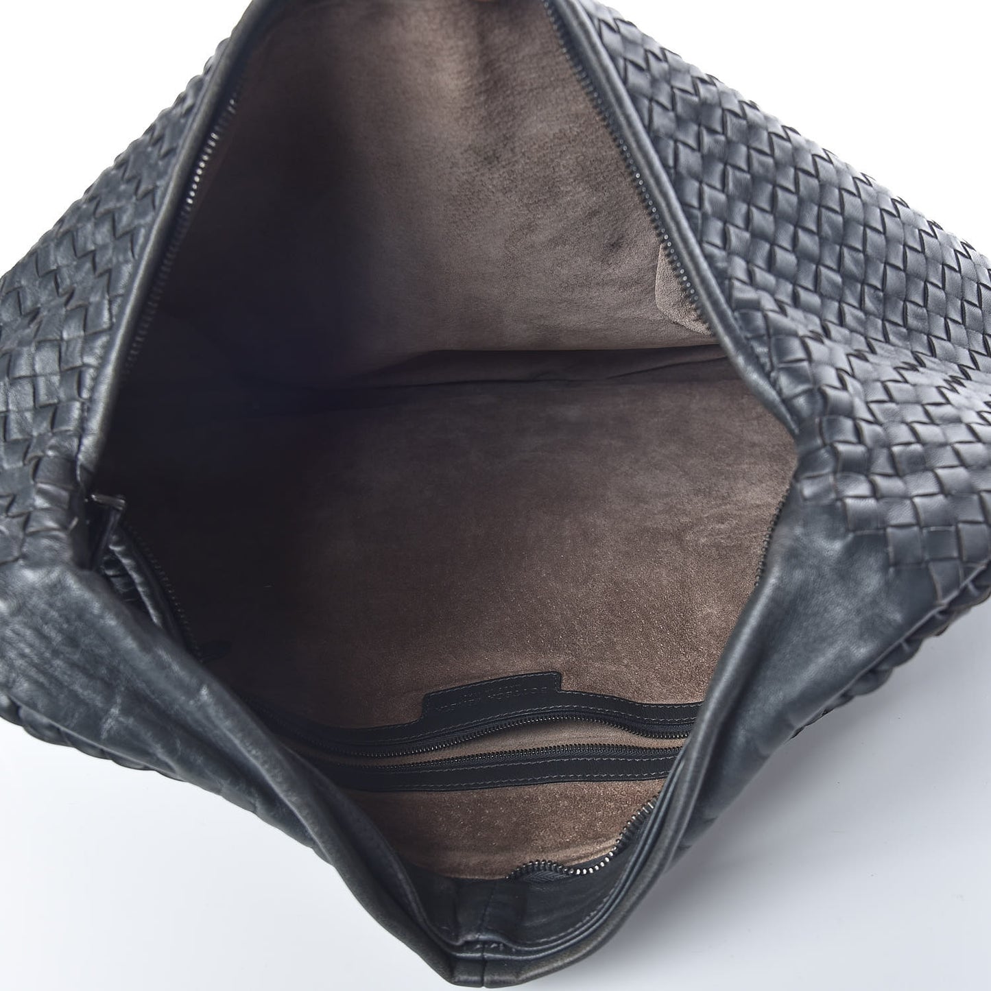 Nappa Intrecciato Maxi Veneta Hobo Ardoise