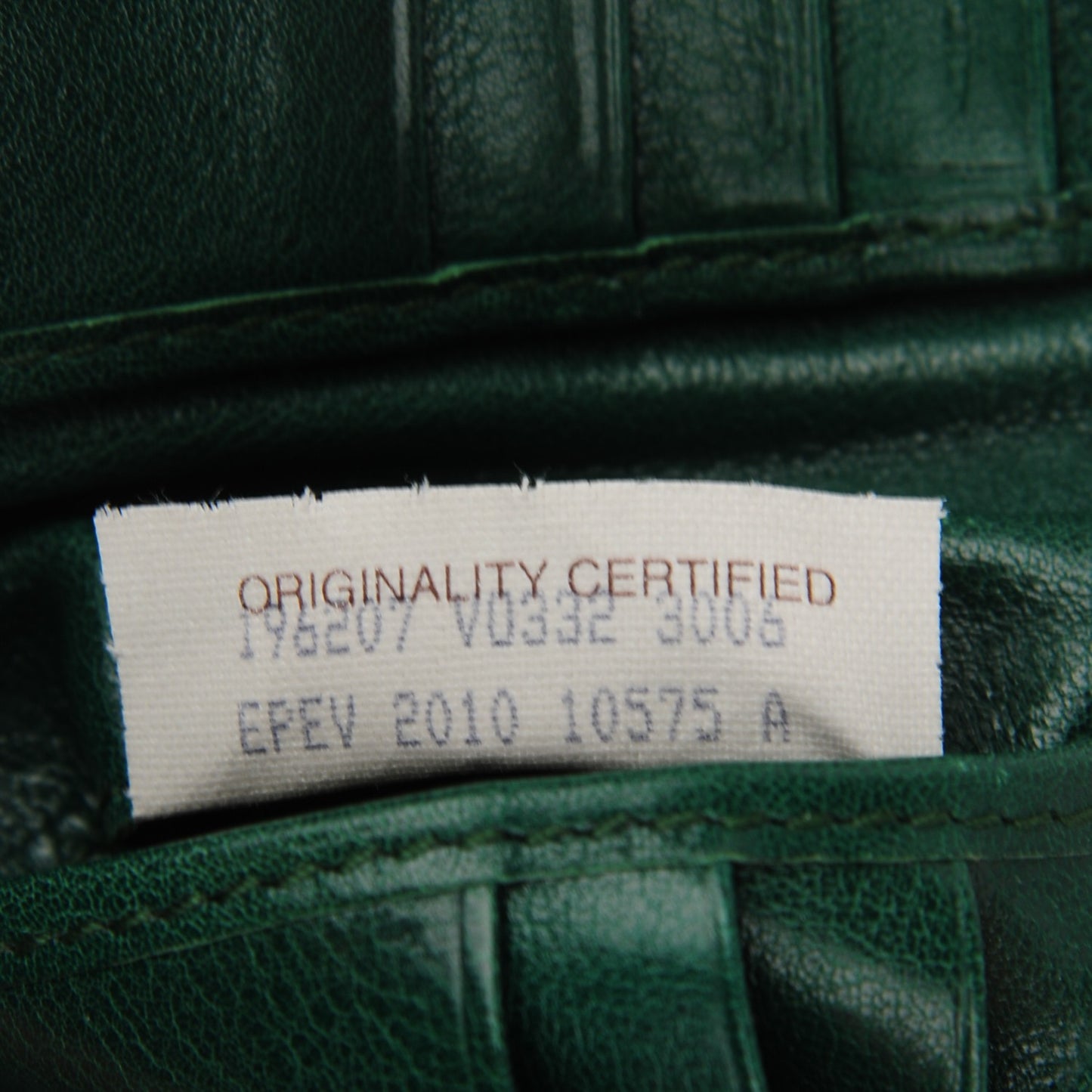 Nappa Intrecciato Bi-Fold Wallet Green