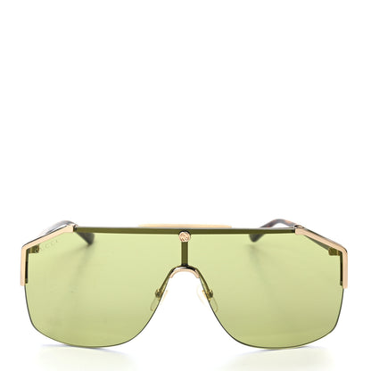 Gucci Metal Rimless Square Sunglasses GG0291S Havana 2 of 8