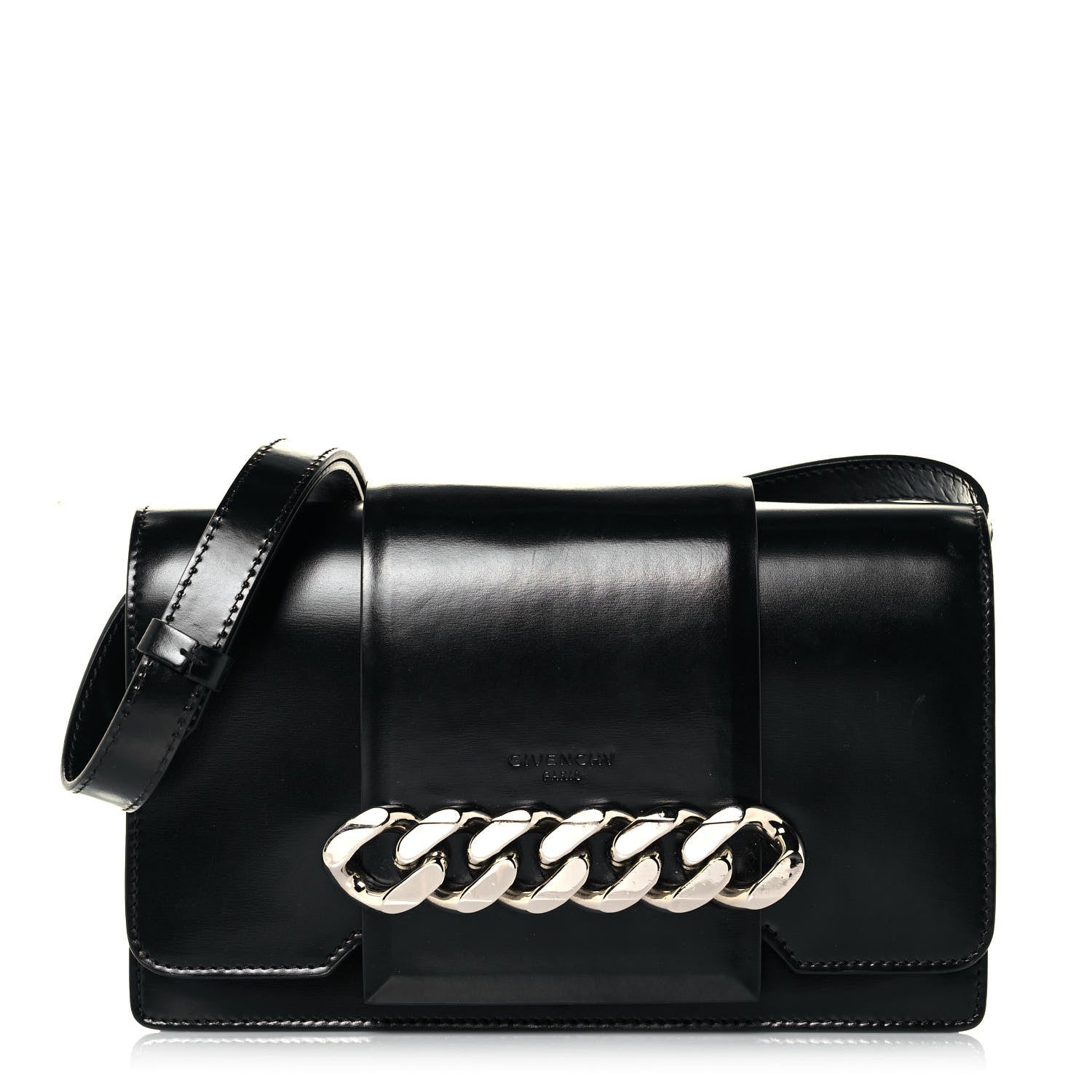 Givenchy Calfskin Infinity Flap Bag Black 1 of 13